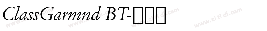 ClassGarmnd BT字体转换